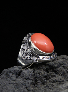 S925银复古款马鞍造型戒指