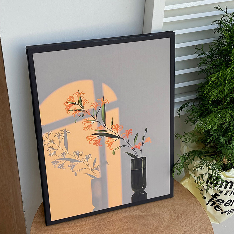 ins光影植物治愈系沙发背景墙挂画入户玄关装饰画电视柜床头摆件,淘宝优惠券,粉丝福利购,淘宝优惠卷