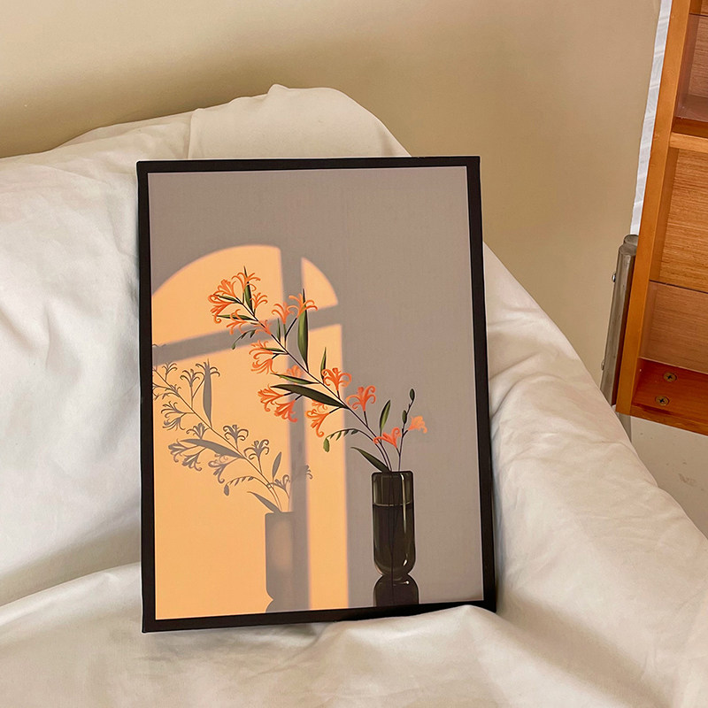 ins光影植物治愈系沙发背景墙挂画入户玄关装饰画电视柜床头摆件,淘宝优惠券,粉丝福利购,淘宝优惠卷