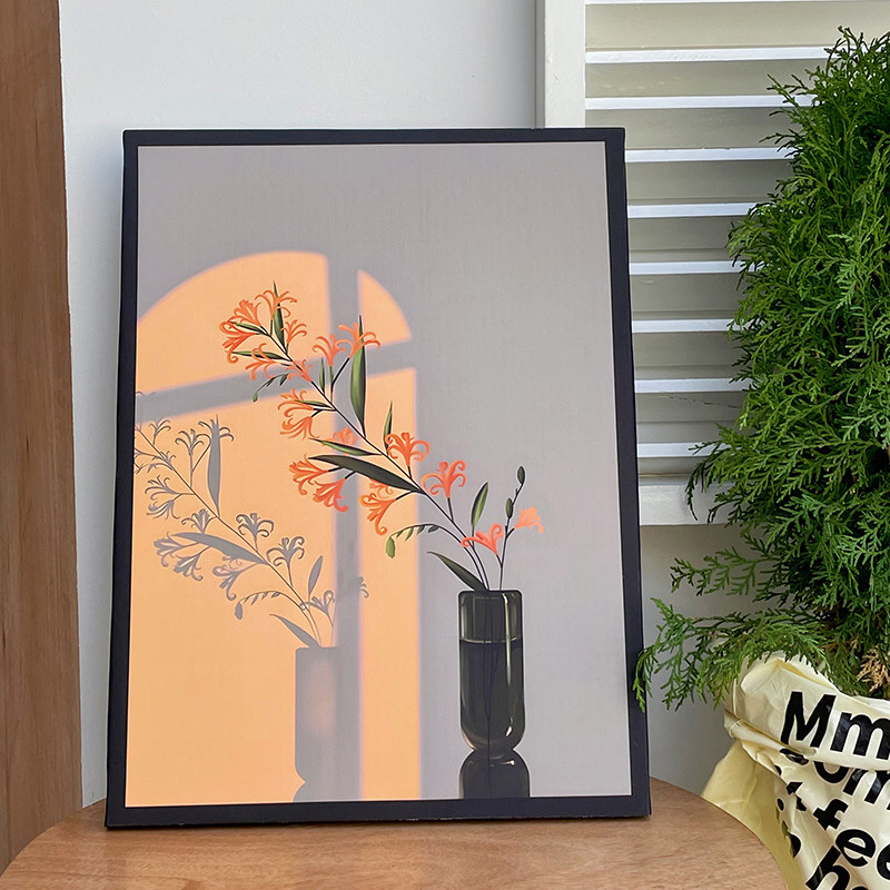 ins光影植物治愈系沙发背景墙挂画入户玄关装饰画电视柜床头摆件,淘宝优惠券,粉丝福利购,淘宝优惠卷