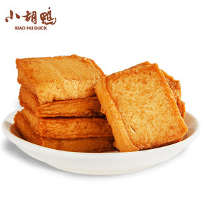 小胡鸭 烧烤味香辣味鱼豆腐零食小吃 休闲食品熟食158g*3袋