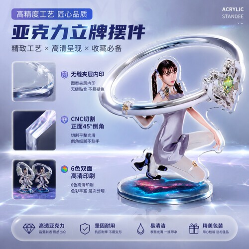 金智媛LIZ安宥真张元英女团Ive周边KPOP高清内印立牌礼物品 - 图3
