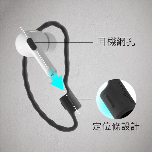 Bone防丢耳机链耳机防掉环适用AirPods3/4/Pro3蓝牙无线耳机跑步运动防掉绳软硅胶耳圈式通用苹果华为小米TWS - 图2