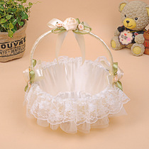 (Daily Special Price) Hand Vine Weave High-end Lace Wedding Celebration Wedding Flower Petals Basket Wedding items