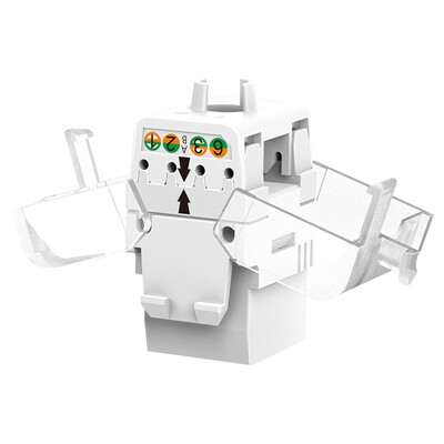TPLINK EJ5e02F超五类工程级镀金千兆网络信息模块180度免打线 - 图0