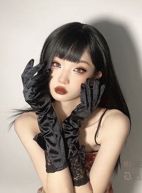 哥特蕾丝欧式lolita旗袍婚礼手套