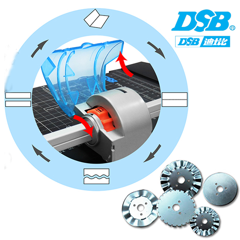 DSB迪士比TM20裁纸机 A4虚线波浪线压痕切纸刀 相片手动滚轮滑刀 - 图1