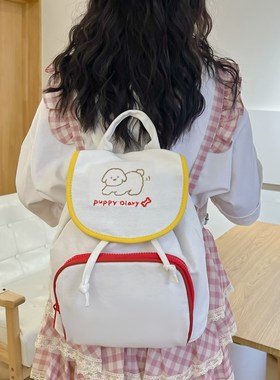 可爱书包女2024新款卡通少女双肩包大学生背包外出逛街旅行包包小