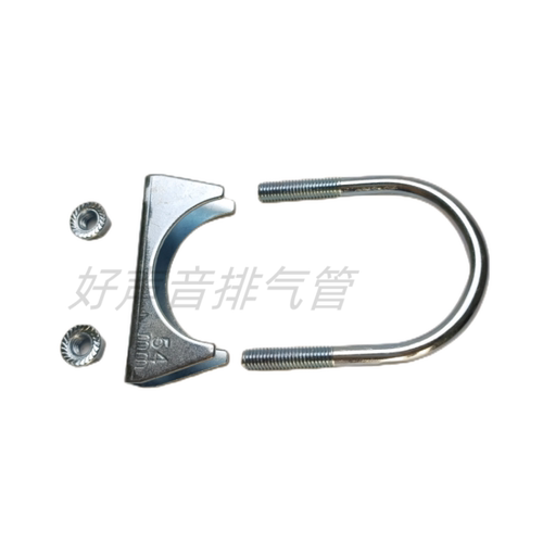 镀锌排气管圆管管卡管夹 固定喉箍抱箍管箍卡箍 u型箍螺丝卡扣 - 图3