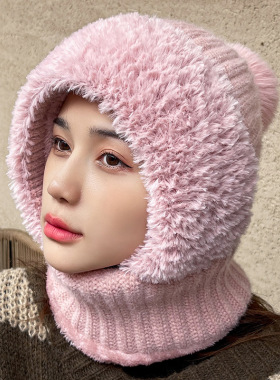 东北哈尔滨雪乡防寒帽子女
