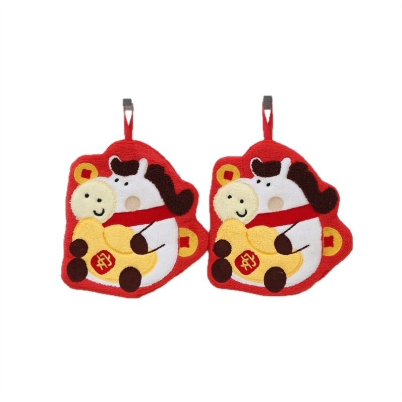 新年喜庆马年擦手巾挂式可爱擦手布厨房卫生间超强吸水加厚擦手帕,淘宝优惠券,粉丝福利购,淘宝优惠卷