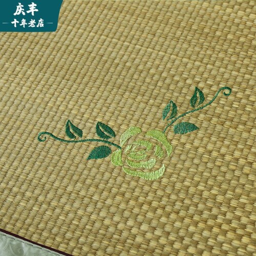 学生开学宿舍寝室草席可折叠款0.8/0.9/1.5米凉席子蔺草天然凉席 - 图1