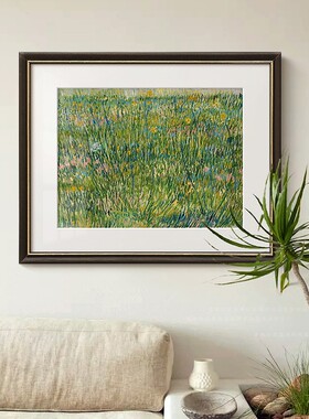 《繁花》梵高油画法式艺术客厅装饰画餐厅玄关卡门柜欧式复古挂画