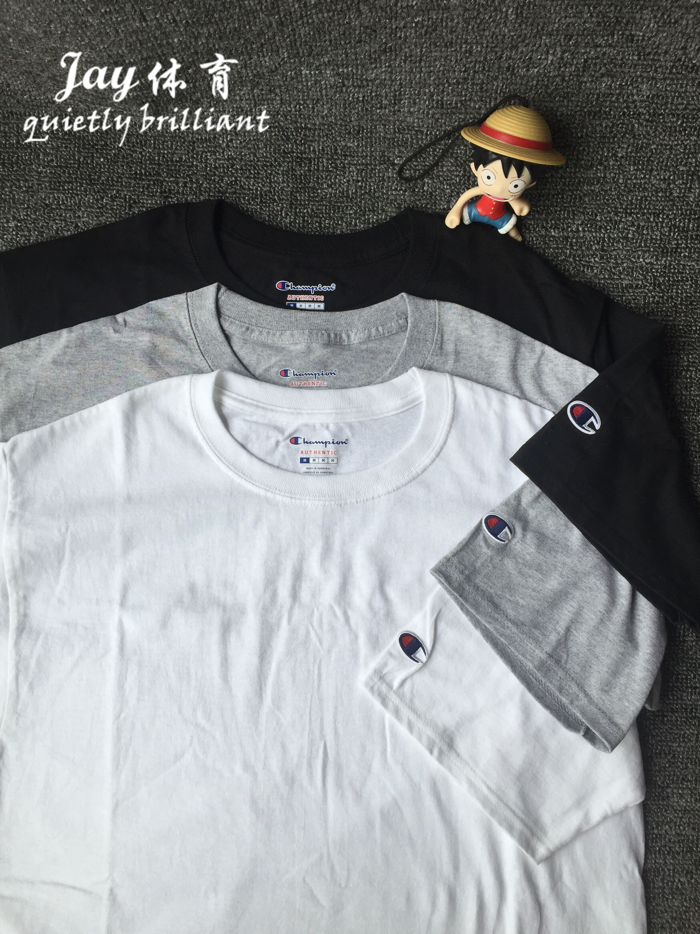 【美版多色现货】champion basic logo tee 短袖打底T恤 T425 - 图1