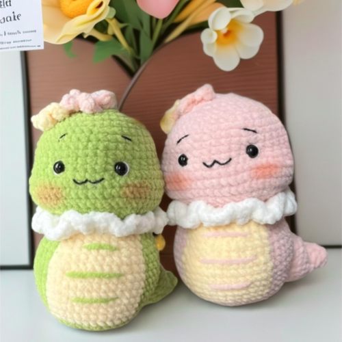 手工钩织diy材料包十二生肖小蛇可爱玩偶挂件蛇宝宝送朋友礼物 - 图0