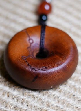 平安扣天然雷击木项链南斗老料