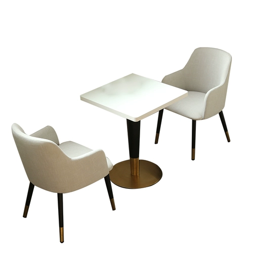 Столовый стол Nordic INS, мраморные круглое молоко -чайное кафе Кафе и офис комбинированной комбинированности стула, чтобы договориться о небольших квадратных столах