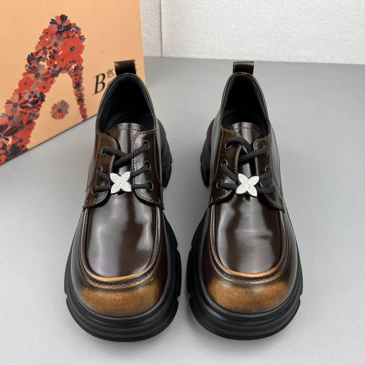 奥莱撤柜处理厚底女鞋韩版低帮系带乐福鞋户外流行百搭时装单鞋清,淘宝优惠券,粉丝福利购,淘宝优惠卷