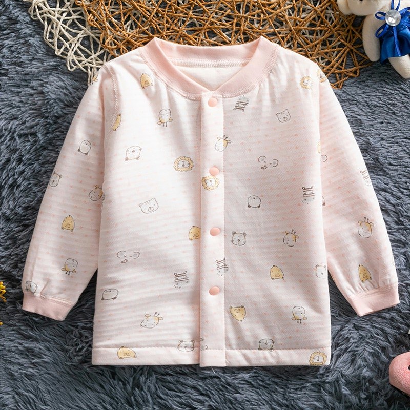 哈咪奇秋冬婴儿保暖开衫上衣纯棉男女宝宝薄棉衣儿童夹棉无骨棉服,淘宝优惠券,粉丝福利购,淘宝优惠卷