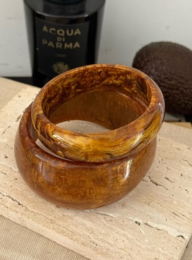 焦糖几何圆形不规则手镯环叠戴