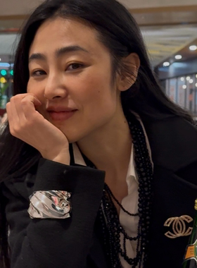 亚克力长闪项链颈链复古优雅女