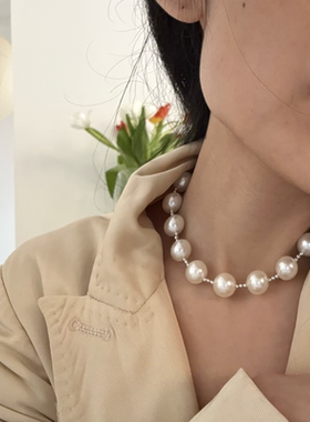 珍珠项链锁骨链chocker颈链女式