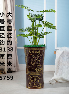 棕色万事如意福字高筒清仓特大号