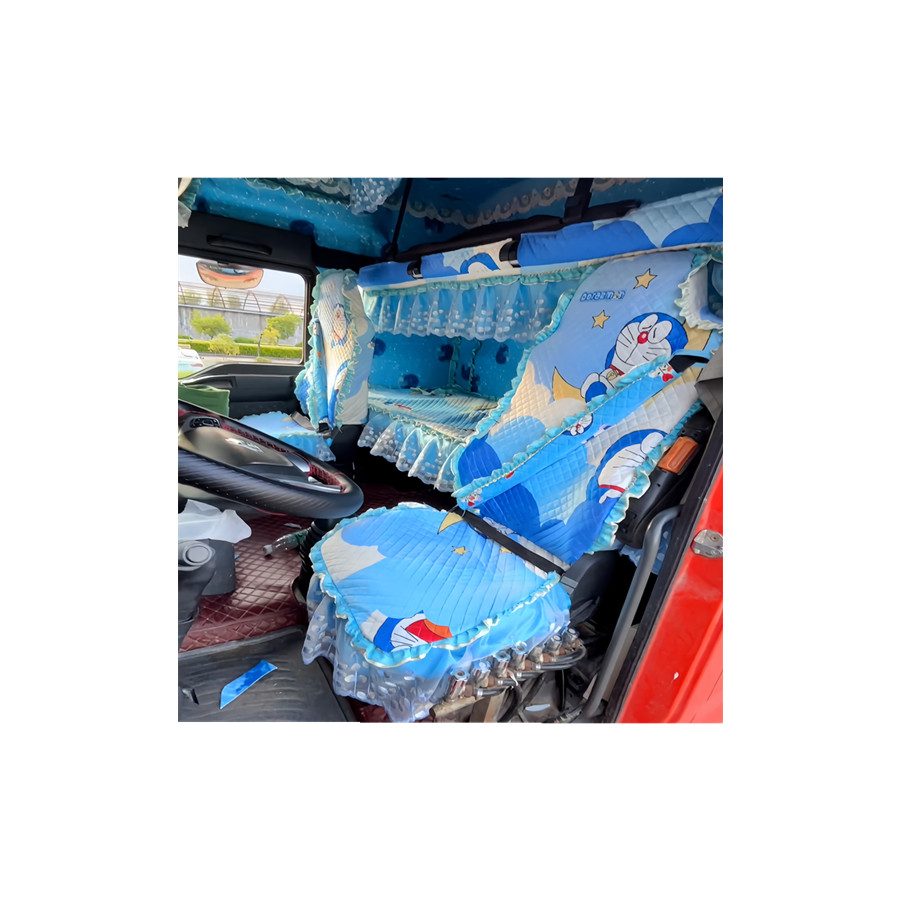 解放J6P座套JH6j7哆啦A梦悍VHj6lJ6G货车专用卡通全包卧铺套坐垫 - 图3
