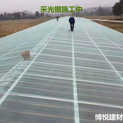 1.0/1.2毫米FRP阳光板采光瓦透明瓦亮瓦树脂玻璃纤维瓦雨棚900型 - 图2
