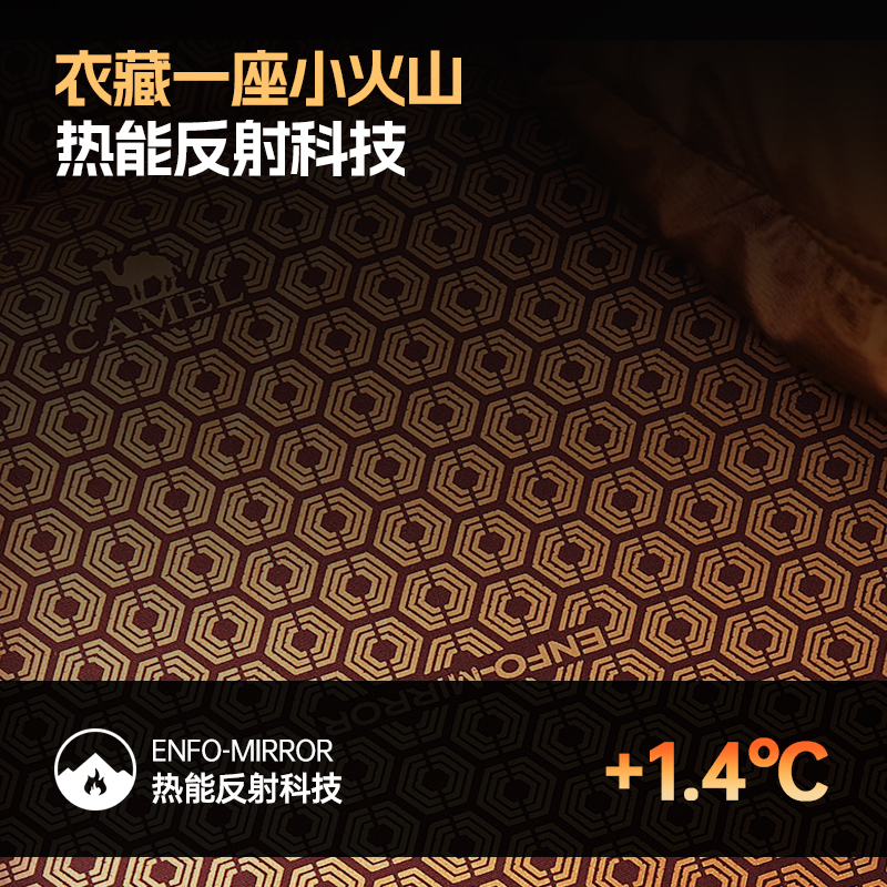 骆驼男装中长款羽绒服男款冬季2024新款三防连帽加厚保暖防寒外套