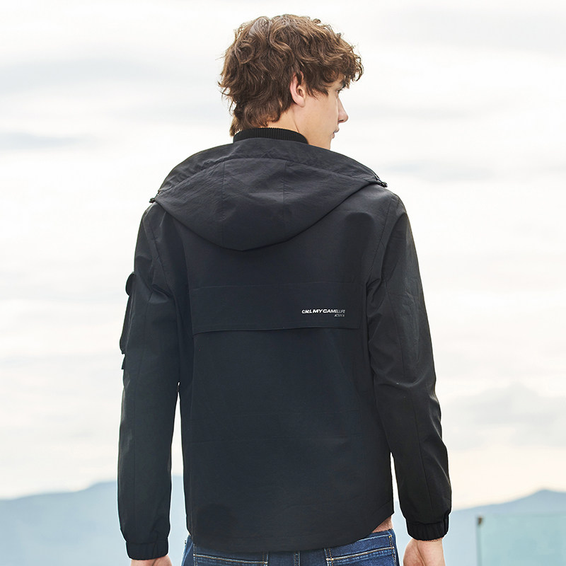 骆驼男装2020秋季款机能工装夹克 骆驼男装夹克