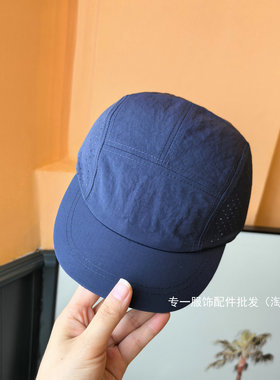 新款短帽檐透气网眼速干棒球帽男