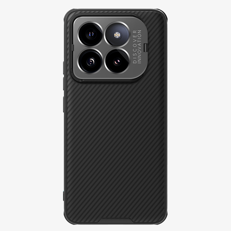 耐尔金 小米14手机壳小米14pro镜头覆盖保护套XiaoMi14Pro硅胶TPU软边全包防摔防刮外壳金属镜头盖可支架