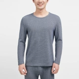 Бархатный лонгслив, удерживающие тепло штаны, эластичное нижнее белье, комплект, круглый воротник, облегающий крой