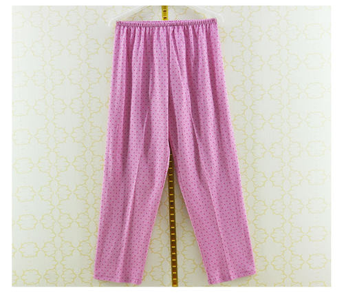 春季女款秋鹿家居服针织精梳纯棉印花小翻领长袖舒柔套装QCD2602H - 图2