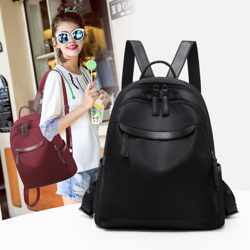 牛津布女2022新款夏旅行帆布双肩包 粹鸟双肩背包