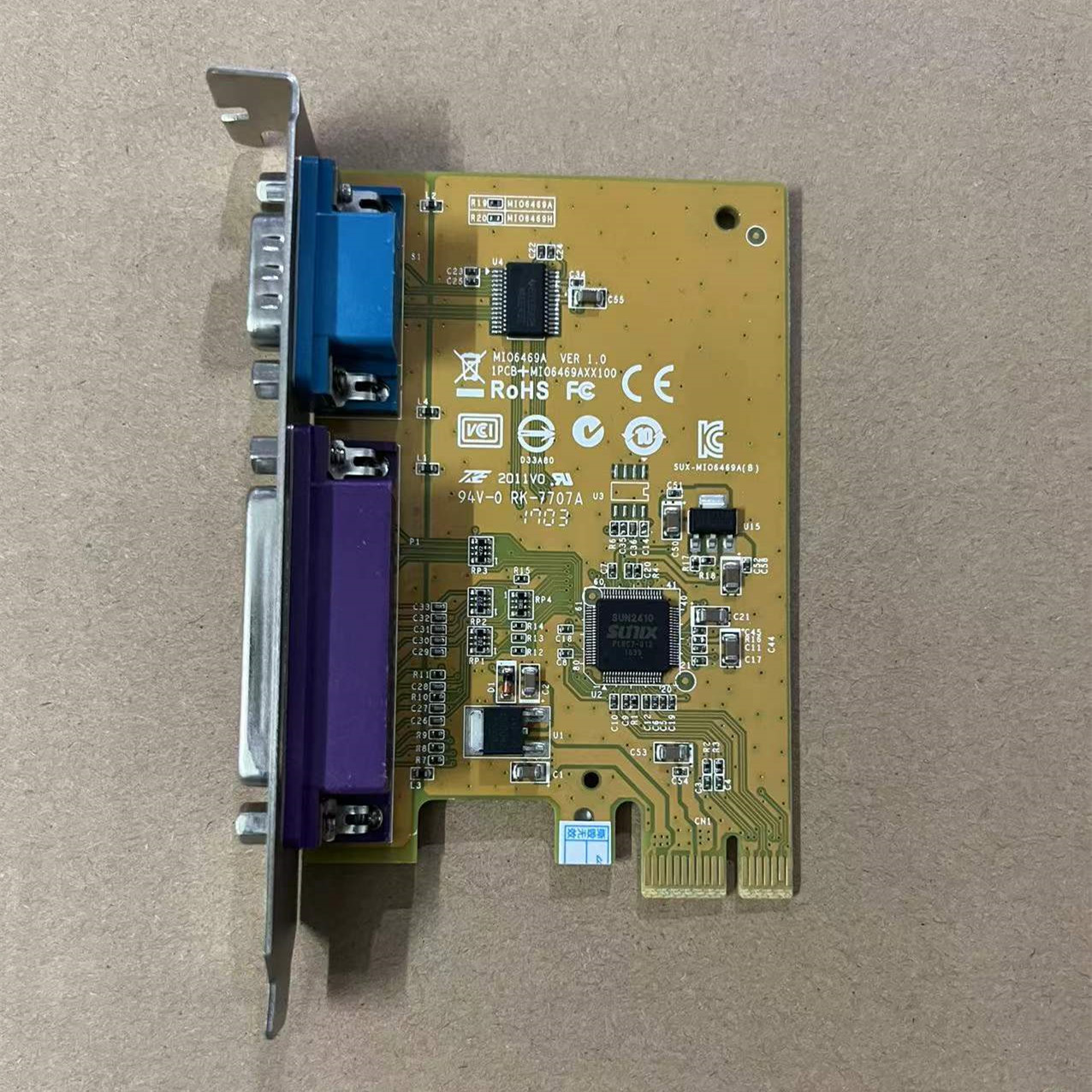 原装Dell LPT并口打印 COM串口 PCI-E扩展卡 5R3FC YCJ65 GP385 - 图0