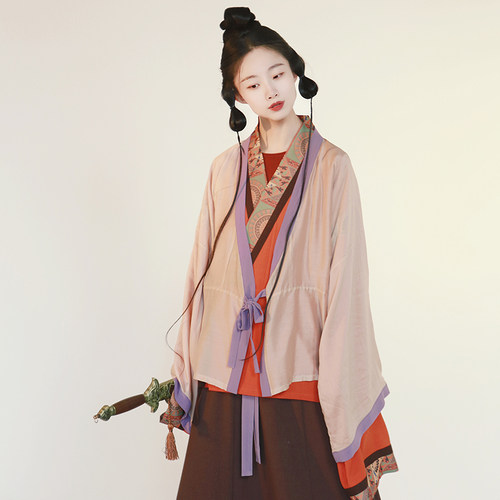 谜阿凰初凰晋制单襦上衣八破裙显瘦褶裙原创汉服元素国风日常改良 - 图0