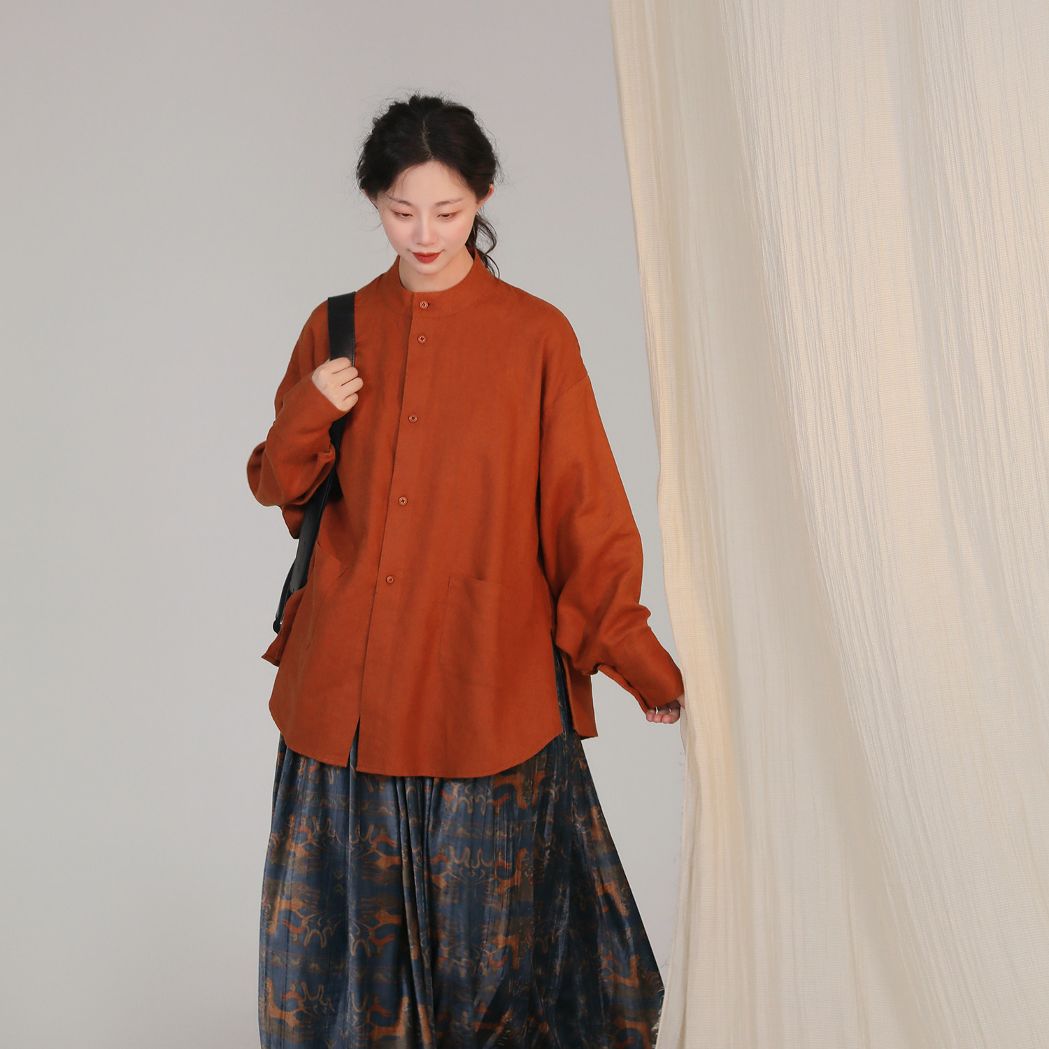 谜阿凰【羽人御双虎丝绒褶裙】汉服半身裙明制原创秋冬丝绒女款,淘宝优惠券,粉丝福利购,淘宝优惠卷