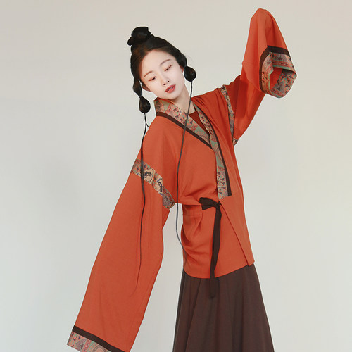 谜阿凰初凰晋制单襦上衣八破裙显瘦褶裙原创汉服元素国风日常改良 - 图1