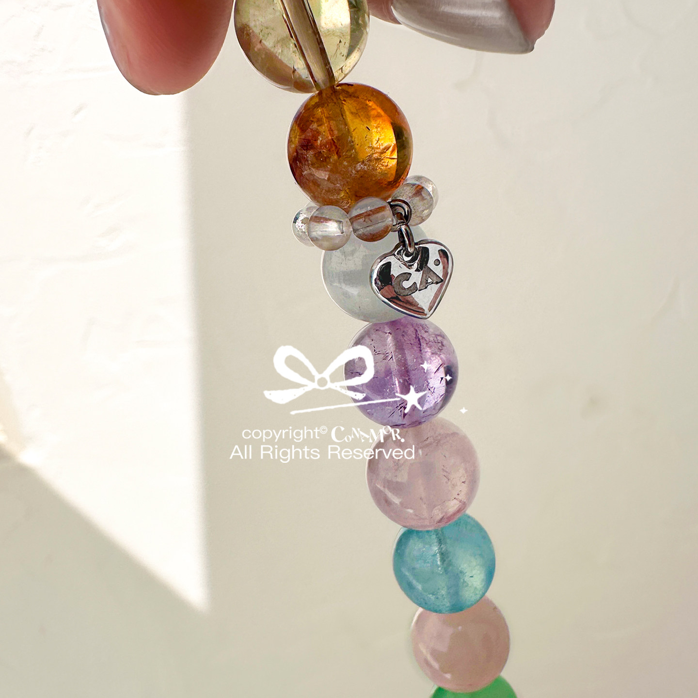 CA《水晶独角星》新款天然水晶冰肤感品质原石iwatch表带适用苹果 - 图1