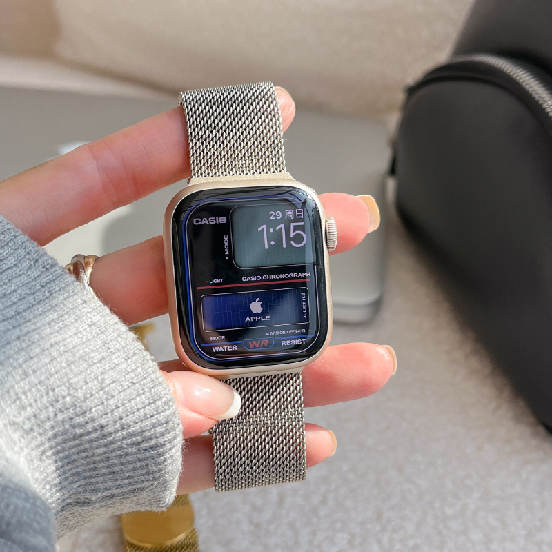 CA. 轻巧玲珑磁吸米兰iWatch表带增强吸力款适用于苹果applewatch - 图0