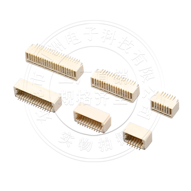 SHD1.0 1.0mm间距 卧贴针座 卧式贴片 双排针镀金  接插件 接口