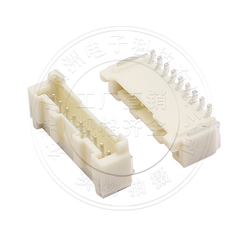 PA/PAE2.0接插件2.0mm间距立贴SMT贴片带锁带扣针座2P-12P连接器 - 图0