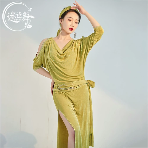 Rosemary Dance Original Dance Clothing New Baladi Robe Practice Services Shaabi Folk Performance Costum