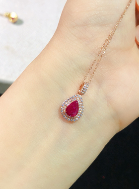 天然无烧红宝石裸石戒面 纯天然水晶彩宝戒指吊坠项链手链镶嵌