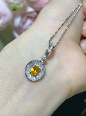 明星同款万能扣头天然芬达吊坠拉丝工艺925纯银镀金保色