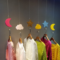 Clothing Store Rings Hanger Hanger Hooks Steel Wire Rings Children Clothing Shelving Racks Linen Ropes Hang Clothes Chain