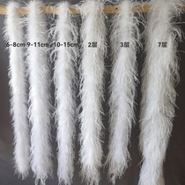 Multilayer encryption plus coarse ostrich feathers rump wool dresses Dance Suit Dress Fashion Diy Handmade Clothing Accessories