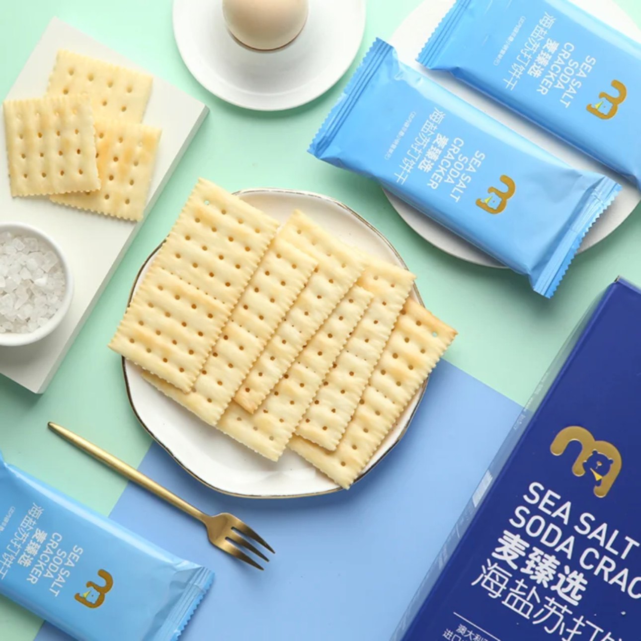 麦德龙麦臻选MM会员超市海盐苏打饼干代购休闲网红小零食